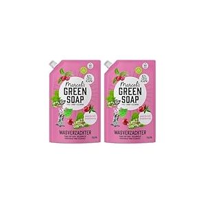 Marcel's Green Soap - Recharge d'adoucissant Patchouli & Canneberge - Adoucissant liquide - Sans microplastiques ni huile de palme - V&eacute;g&eacute;talien - 750ml (Lot de 2)