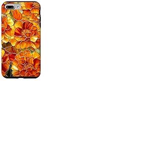 Marigold Fleur de Naissance Octobre Fleur Colorée Orange Coque pour iPhone 7 Plus/8 Plus