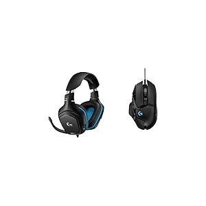Logitech G G432 Casque Gamer Filaire, Son 7.1 Surround, DTS Headphone:X 2.0, Transducteurs 50mm, USB/Audio Jack 3,5mm, G502 Hero Souris Gamer Filaire Haute Performance, Capteur Gaming Hero 25K - Noir