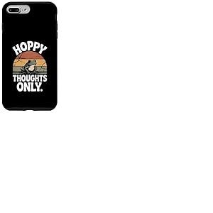 Hoppy Thoughts Only Cute Frog Pun Pun Spring Happy Coque pour iPhone 7 Plus/8 Plus