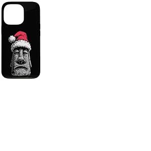 Costume de Statue de Moai drôle au Look de Noël Coque pour iPhone 13 Pro