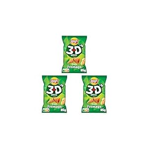 Lay's 3D'S Bugles Goût Fromage, 85g (Lot de 3)