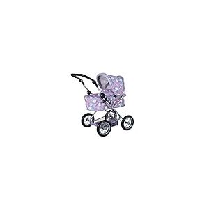 Knorrtoys 63444 Poussette pour poupée First – Star Grey Pink