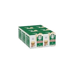 STARBUCKS Caffe Latte by Nescafe Dolce Gusto, Non aromatisé, 6 x 12 Capsules (72 capsules, 36 tasses)