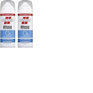 Mennen Mousse à Raser Hypoallergénique 0%, 250ml (Lot de 2)