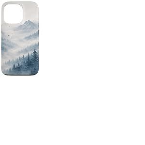 For&ecirc;t brumeuse Paysage de Montagne Calme Nature Paysage Design Coque pour iPhone 13 Pro