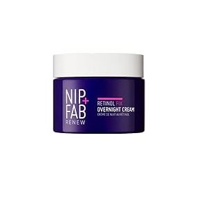 Nip+Fab Retinol Fix 3% Crème de Nuit | Formule Avancée Favorisant la Jeunesse, pour une peau Renouvelée et une Réduction des Ridules | Rétinol pur Encapsulé | Anti-âge, Régénération