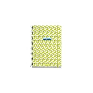 Miquelrius Agenda scolaire 2025/2026, planificateur 10 mois : septembre à juin, dimensions 154 x 215 mm, un jour par page, spirale métallique, couverture en carton doublé, fermeture avec élastique