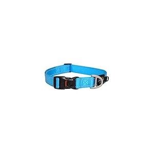 Rogz Lumberjack Collier pour Chien r&eacute;fl&eacute;chissant Bleu Turquoise