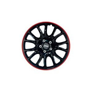 Jeu d'enjoliveurs J-Tec Hero GTR 16-inch noir/bord rouge