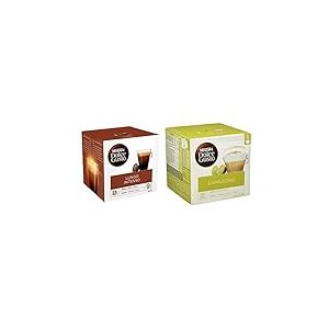 Nescafé Dolce Gusto Lungo Intenso - Café - 96 Capsules (Pack de 6 boîtes x 16) & Cappuccino - Café Gourmand - 90 Capsules (Pack de 3 boîtes XL x 30)