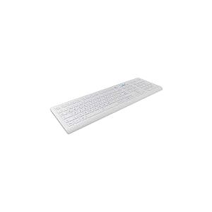 KeySonic KSK-8031INEL Clavier USB QWERTZ Allemand Blanc