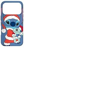 Disney Stitch and Scrump P&egrave;re No&euml;l Bleu pervenche Coque pour iPhone 17 Pro