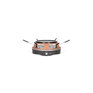 Livoo - Four à pizza DOC304, 6 personnes, 1200W, mini pizza de ⌀ 10 cm, thermostat ajustable, plateau amovible, 6 mini pelles à pizza