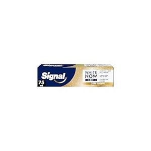 Signal White Now - Dentifrice 3 en 1 - Hello Glow - Sourire éclatant - Blancheur Longue Durée Anti-Tache - Action Micellaire Nettoyante - 96% d'ingrédients d'origine naturelle - 75ml