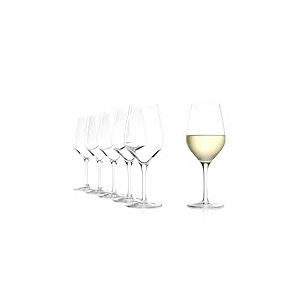 Stölzle Lausitz Verres Universels Exquisit Lot de 6, 420 ml – Élégants Verres à Vin Blanc en Cristal, Idéal pour Vins Rouges Légers & Rosés – Résistants au Lave-Vaisselle & aux Chocs
