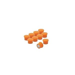 Petits Aimants de Cartes de Service Orange &aacute; Haute Puissance pour R&eacute;frig&eacute;rateur, Tableau Blanc, Pack de Panneaux de Notification de 10