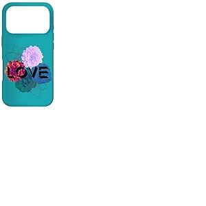 R&eacute;tro Love Fleur Fleur &Eacute;l&eacute;gant Vintage Text Line Art Coque pour iPhone 17 Pro