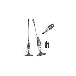 Beldray Aspirateur à main sans fil Multifonction 2 en 1, Aspirateur Vertical Multi-surfaces sans sac et avec filtre HEPA, Réservoir à poussière de 1 L, 600 W, Suceur plat/brosse, Gris, BEL0770N-GRY