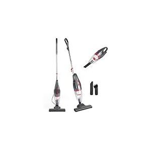 Beldray BEL0770N-GRY Aspirateur à main sans fil multifonction 2 en 1, léger, aspirateur vertical multi-surfaces, sans sac, filtre HEPA, réservoir à poussière de 1 L, 600 W, suceur plat/brosse, gris