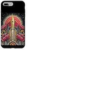 Stylo-Plume Art d&eacute;co avec Ornement Floral r&eacute;tro Vintage Coque pour iPhone 7 Plus/8 Plus