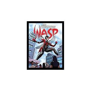 Pyramid International Poster Marvel The Wasp (Unstoppable Design) sur toile encadrée 30 cm x 40 cm, cadeaux Marvel pour homme et femme – Produit officiel