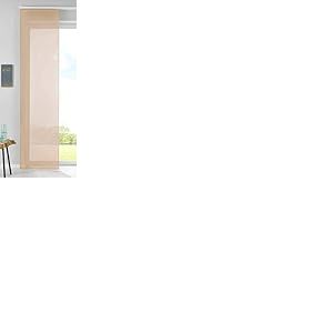 Gardinenbox 1 Ensemble de Panneaux coulissants, Panneau Panneau de Rideau, Voilage Complet avec Tringle de lestage, 100% Polyester, Sable, H x L 245 x 60 cm