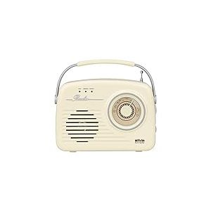 Silva Schneider Mono 1965 Radio de Coffre avec Batterie Beige