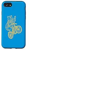 Ours Vélo Vélo Drôle Cycliste Animal Vélo Cool Bike Coque pour iPhone SE (2020) / 7 / 8