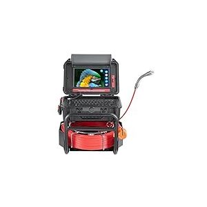 VEVOR Caméra Inspection Canalisation 50 m Endoscope Drain Auto-nivellement, Émetteur 512 Hz, Compteur Distance, Écran Tactile 10,1'', Étanche IP68, 12 LED, Carte SD 32 Go, pour Conduit, Égout, Tuyaux