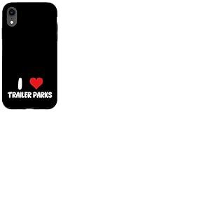 I Love Trailer Parks - Remorque Maison Simple Large Double Large Coque pour iPhone XR