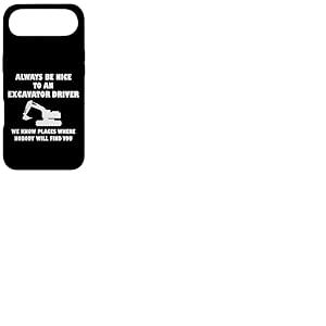 Excavator Driver Excavatrice avec Inscription « Bauarbeiter » Coque pour iPhone Air