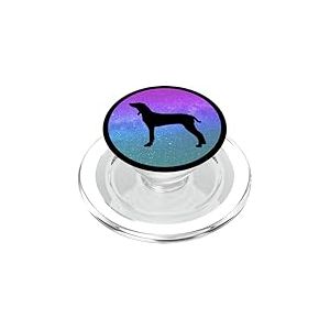Chien Race Porcelaine Chien Galaxie Space PopSockets PopGrip pour MagSafe