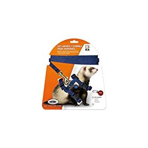 ICA Kit Harnais et Sangle pour Furets (DA972) Bleu