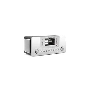 TechniSat DIGITRADIO 574 IR - Radio Internet st&eacute;r&eacute;o (Dab+, FM, Wi-FI, Streaming Audio Bluetooth, &eacute;cran Couleur 4 Pouces, USB, AUX in, Prise Casque, r&eacute;veil, 10 W, Application/t&eacute;l&eacute;commande) Argent