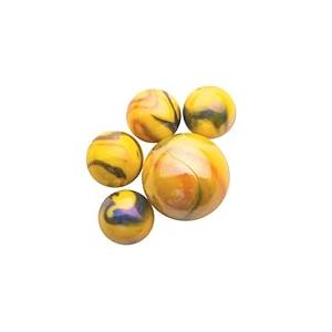 mesbilles - 25 Billes en Verre Canari : 24 Billes et 1 Calot