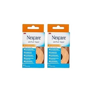 Nexcare Pansements Active Tape, 2,5 cm x 4,5 m, 1/Pansements (Lot de 2)