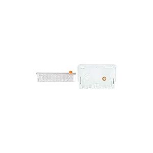 Fiskars Combin&eacute; Cutter rotatif &Oslash; 45 mm et R&egrave;gle, 6" x 24", Orange/Blanc, 1014651 & Cutter circulaire pour tissus, avec 11 tailles de diam&egrave;tres, Lame en acier, 1023904
