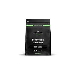 The Protein Works – Protéine de Soja 90 – Protéine Pour Végétaliens et Végétariens – Shaker et Cuillère Doseuse Gratuits - Nature - 1kg
