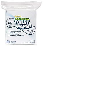 STAR BRITE Papier Hygiénique de Qualité Marine/Camping-Car – Papier à Dissolution Rapide – 2 Épaisseurs (500/S), Paquet de 4