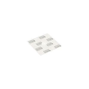 LUX ELEMENTS platine d'étanchéité avec zone dilatable, Platine d'étanchéité pour différents diamètre de tuyaux, DRY-DBDZM 120 LDRYZ2215, blanc, 120/120/25/8 mm