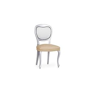 Eysa Housse de Chaise Extensible sans Dossier écru Lot de 2 Design Luz