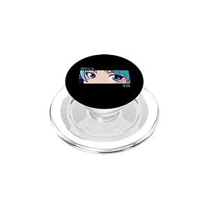 Anime Girl Eyes Pastel Aesthetic Otaku Art PopSockets PopGrip pour MagSafe