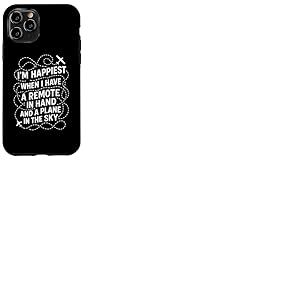 Maquette Planes Saying Happy Flying Rc Plane Coque pour iPhone 11 Pro