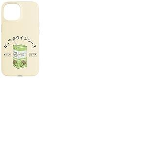 Kiwi Jus de Fruits Japonais Japonais Kanji gar&ccedil;ons Filles Enfants Coque pour iPhone 15
