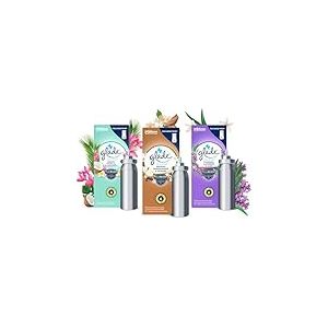 Glade Touch&fresh - Lot De 3 Recharges Infusées Aux Huiles Essentielles : Sensual Sandalwood & Jasmine + Tropical Blossom + Tranquil Lavender & Aloe