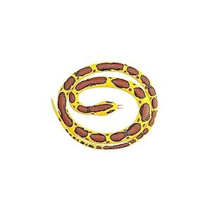 Wild Republic Rubber Snake Python Birman, Faux Serpent en Caoutchouc Python Birman, Jouet Serpent, Cadeau pour Garçon ou Fille, Faux Serpent Réaliste, Jouet Éducatif 117 cm