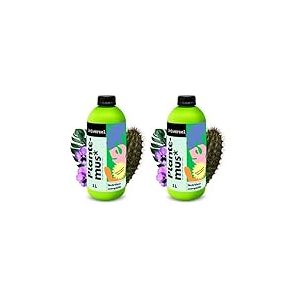 PLANTEMUS Engrais Universel Liquide Plantes d'Int&eacute;rieur d'Ext&eacute;rieur, Fleurs, Arbres, Arbustes, Fertilisant Nutritionnel Qualit&eacute; Professionnelle, 1 L (Lot de 2)