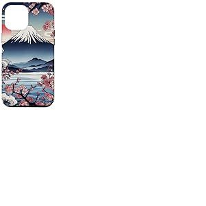 Arbre Japonais Sakura Garden Geisha Mount Fuji Cherry Blossom Tree Coque pour iPhone 12 Pro Max
