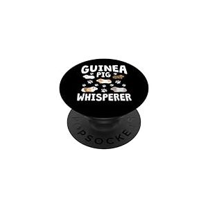 Cochon d'Inde Whisperer Maman Fille Femme Amusant Amant Cochon d'Inde PopSockets PopGrip Adh&eacute;sif